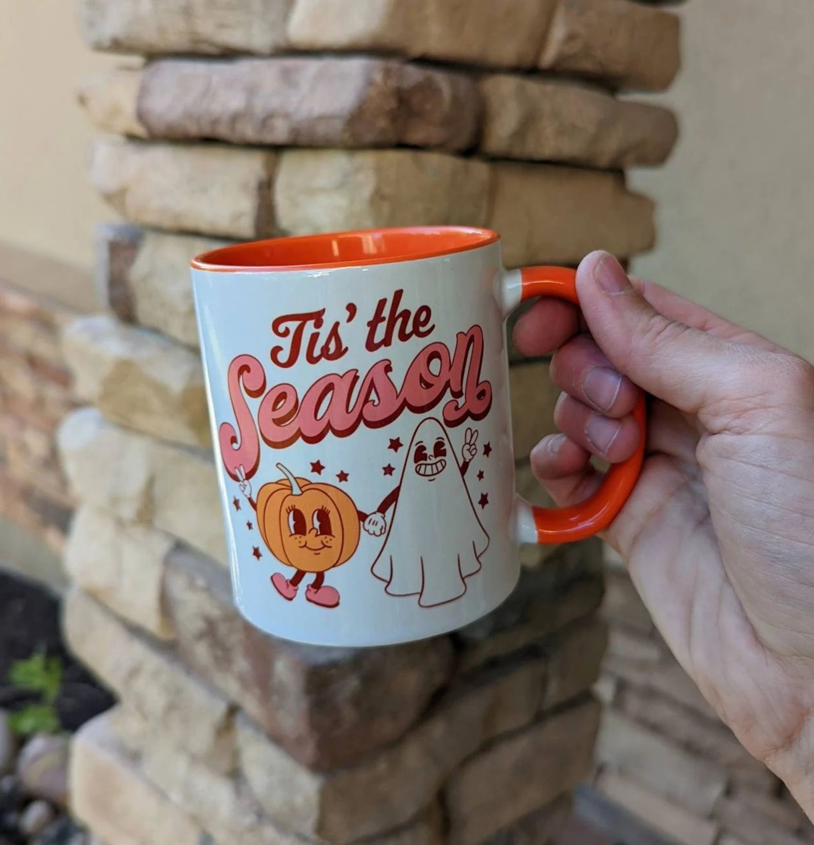 Retro Halloween Ghost Coffee Mug  Cute Retro Mug - Etsy | Etsy (US)