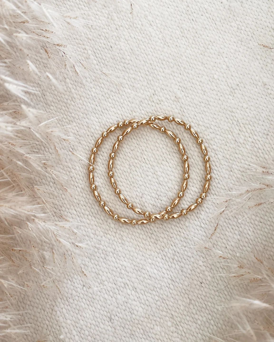 THE OVAL MIX BRACELET - GOLD | Stylin by Aylin