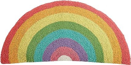 Amazon.com: Peking Handicraft 30KSL288C24OB Rainbow Shaped Hook Pillow, 12x24 Throw Pillow : Home... | Amazon (US)