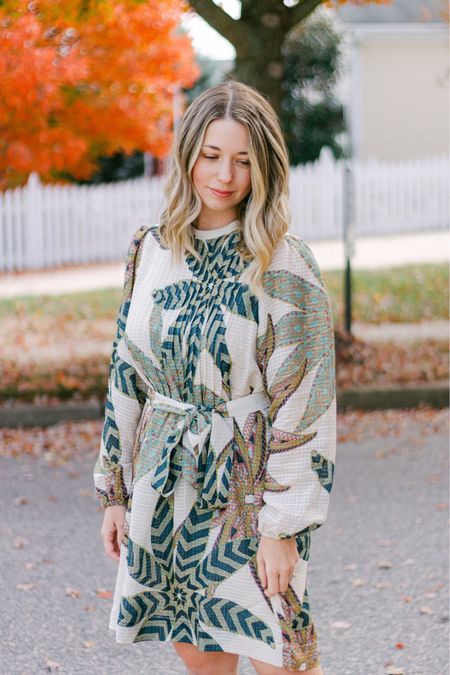 Heading into the holiday season in this stunning mini dress from @_marieoliver_ 🍂 #ad Don’t miss this gorgeous, NC-based brand’s upcoming sale launching on Wednesday—find this quilted print dress and a few more of my favorites linked! #marieoliver

#LTKSeasonal #LTKCyberWeek #LTKHoliday