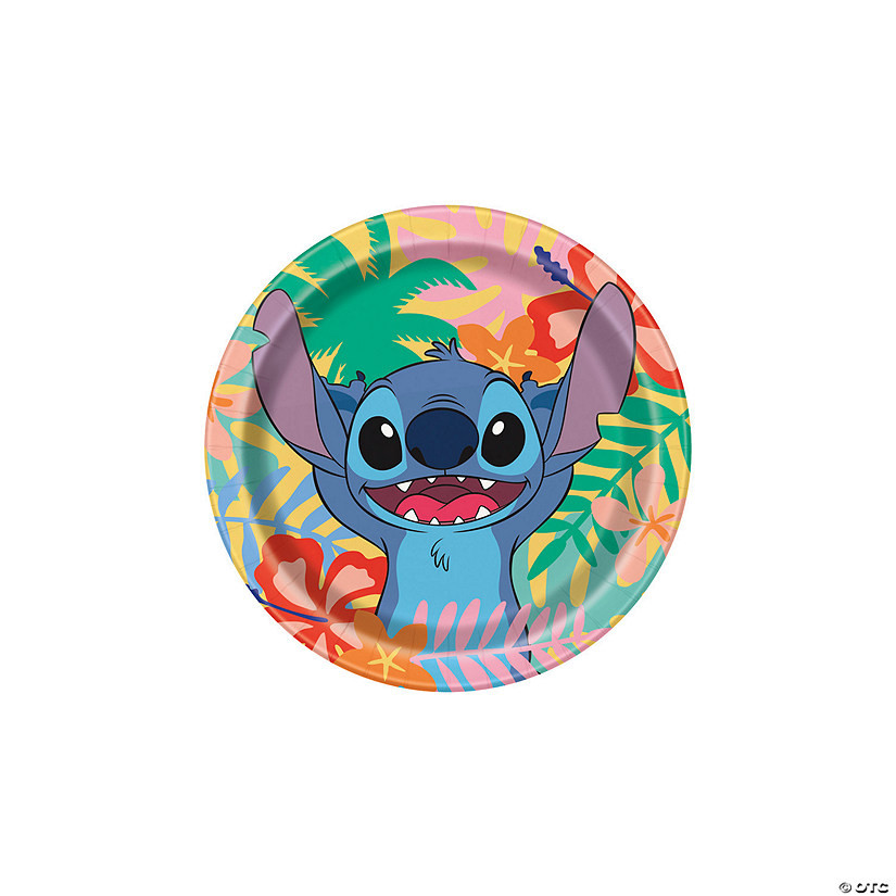 6 3/4" Disney's Lilo & Stitch™ Party Disposable Paper Dessert Plates - 8 Ct. | Oriental Trading Company