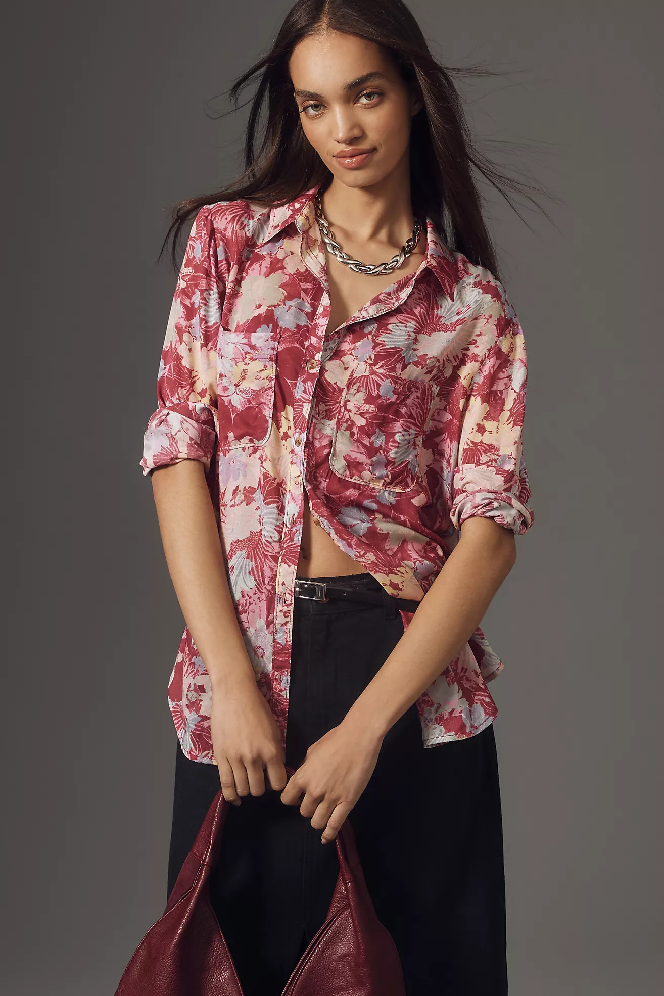 The Romy Relaxed Buttondown Shirt by Pilcro | Anthropologie (US)