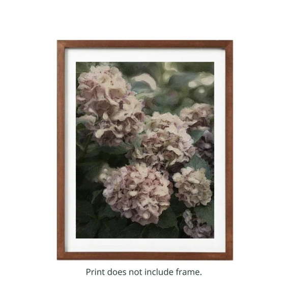 Painting Inspired Fluffy Fall Hydrangeas Print | Etsy | Etsy (US)