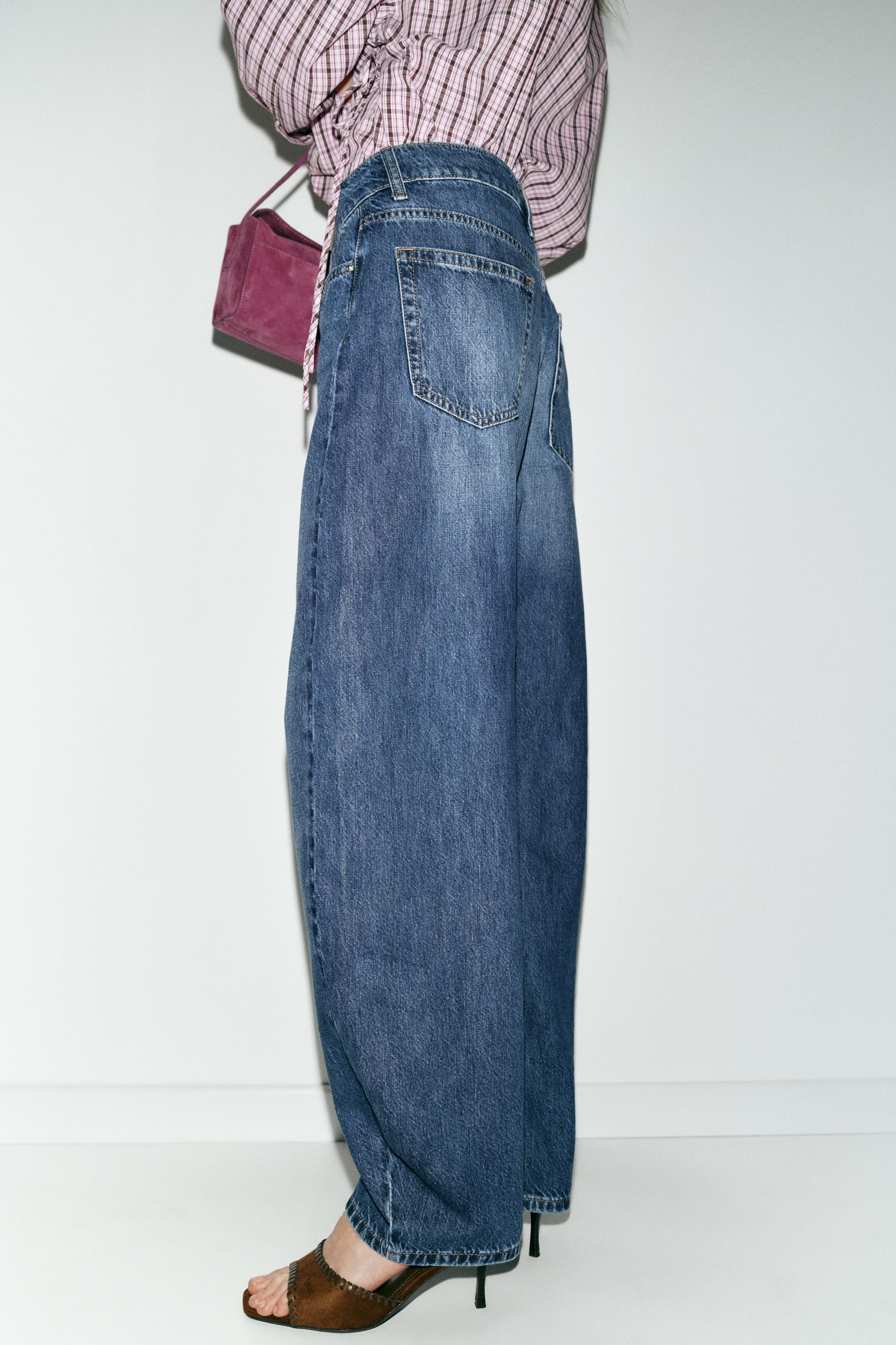 Z1975 BARREL HIGH-WAIST JEANS | Zara US