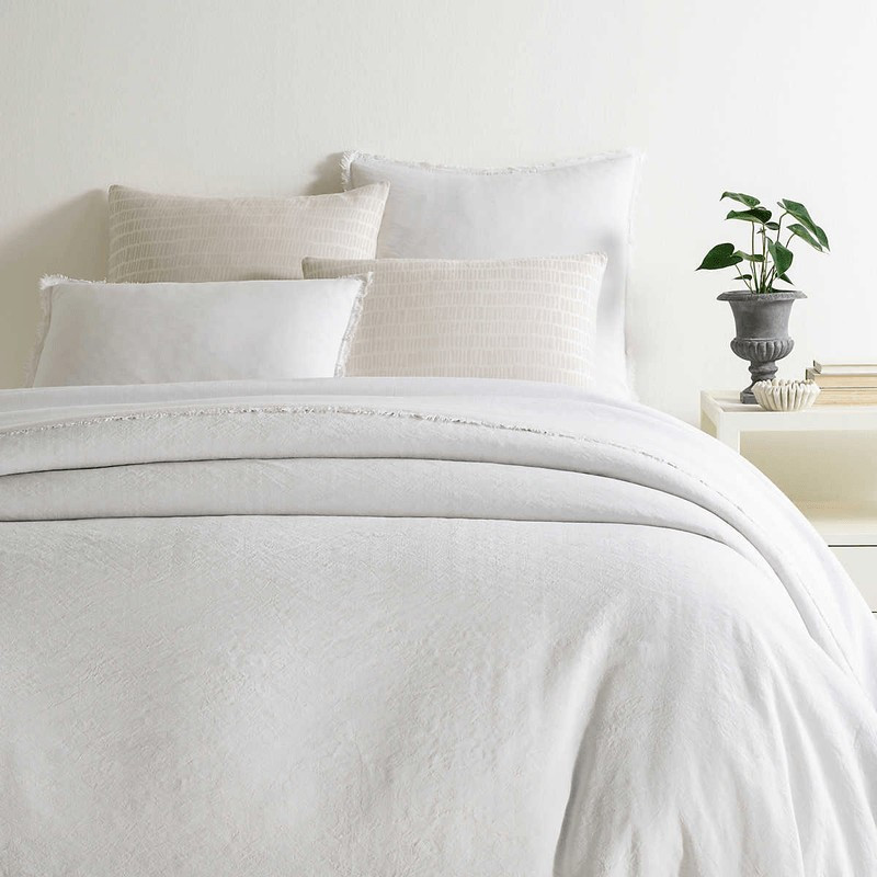 Faye Linen Plaster Duvet Cover | Annie Selke