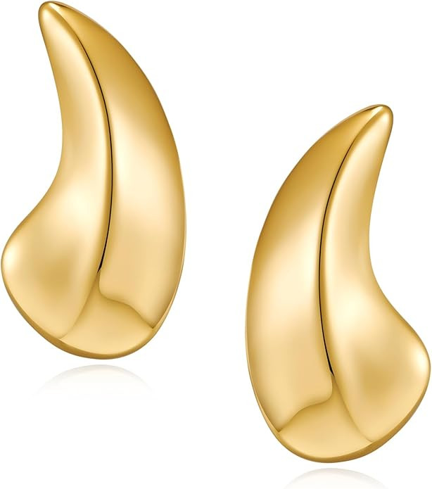 MUYAN Gold Silver Drop Earrings for Women Teardrop Earrings Fashion Jewelry Gift | Amazon (US)