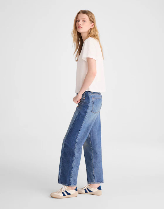 Pieced Barrel-Leg Jeans | Madewell