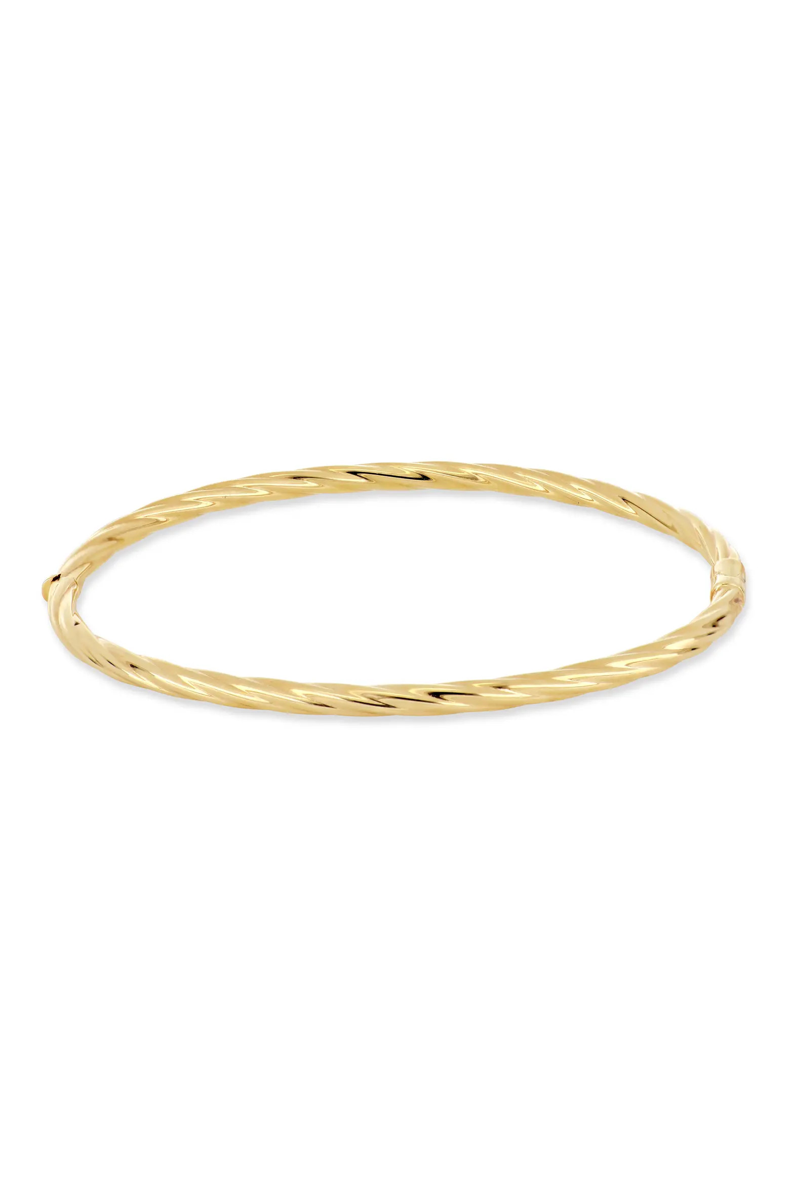 14K Gold Twisted Texture Bangle Bracelet (Women) | Nordstrom | Nordstrom