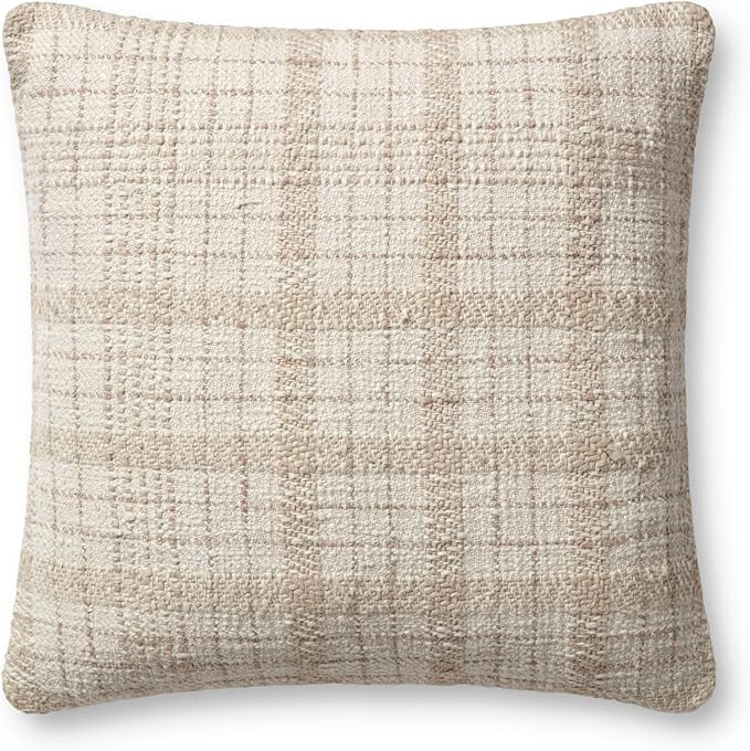 Loloi Fern pillow, 18x18 Cover Only, IVORY/BEIGE | Amazon (US)