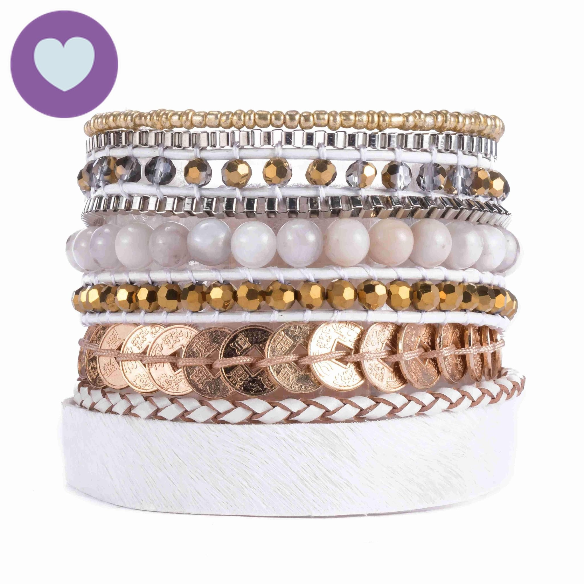 Mendoza - White & Gold | Victoria Emerson