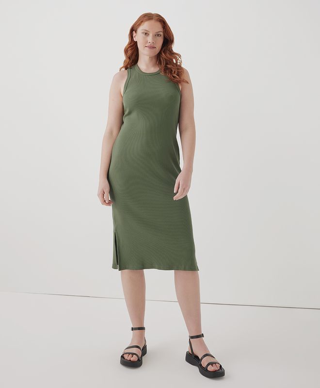 Women’s Favorite Rib Racerback Dress made with Organic Cotton | Pact | Pact Apparel