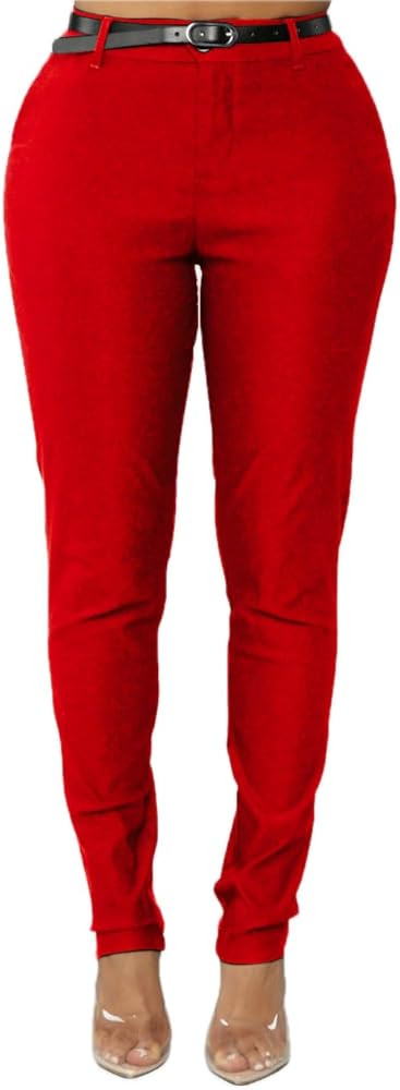 Women's Skinny Pants with 3 Pockets - Lightweight & Breathable Stretch Work Pants Women - Busines... | Amazon (US)