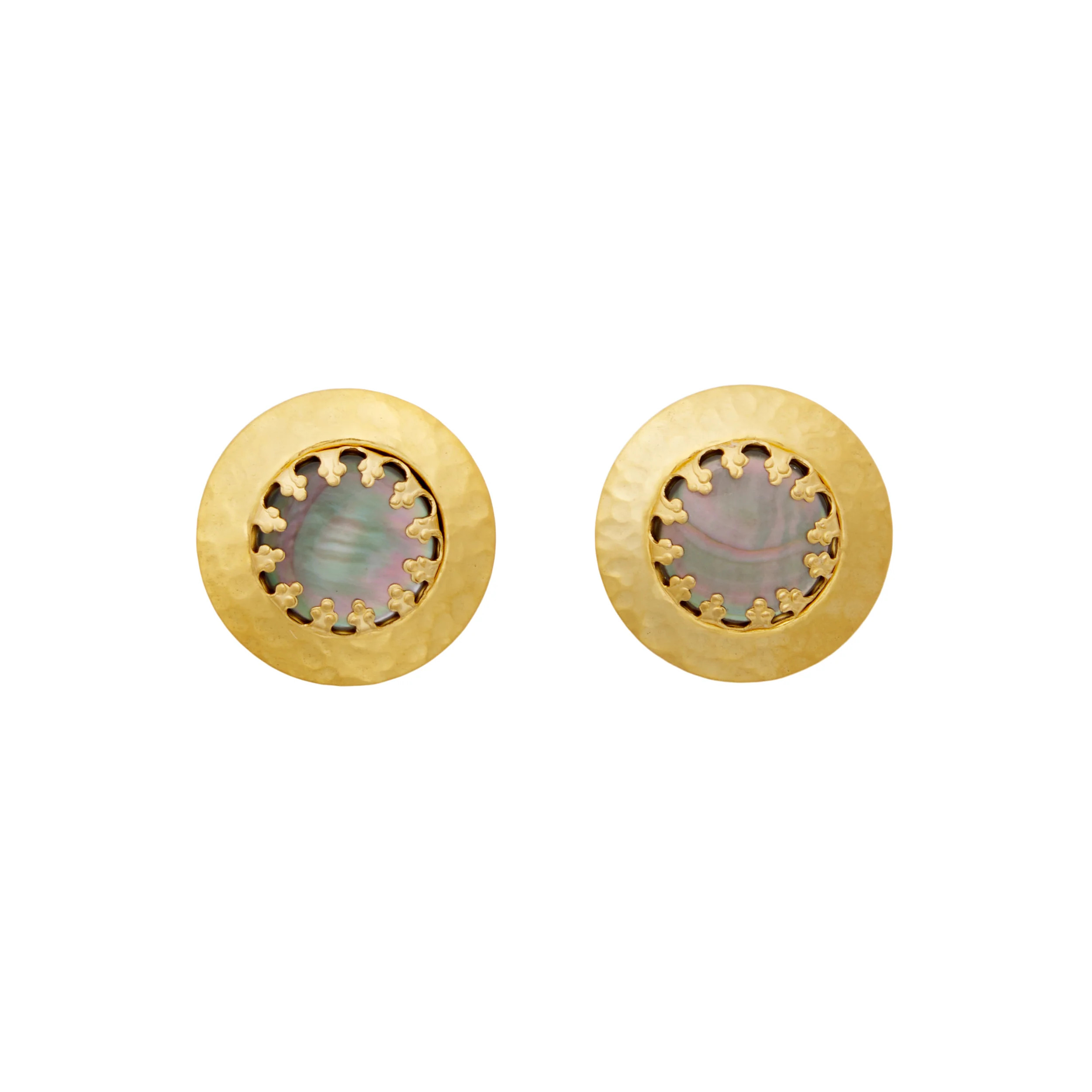 Button Stud Earrings | Brinker & Eliza