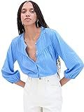 GAP Women's Long Sleeve Button Front Top Blouse Shirt | Amazon (US)
