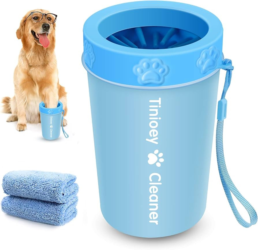 Dog Paw Cleaner for Medium Dogs (with 2 Absorbent Towels), Dog Paw Washer, Paw Buddy Muddy Paw Cl... | Amazon (US)