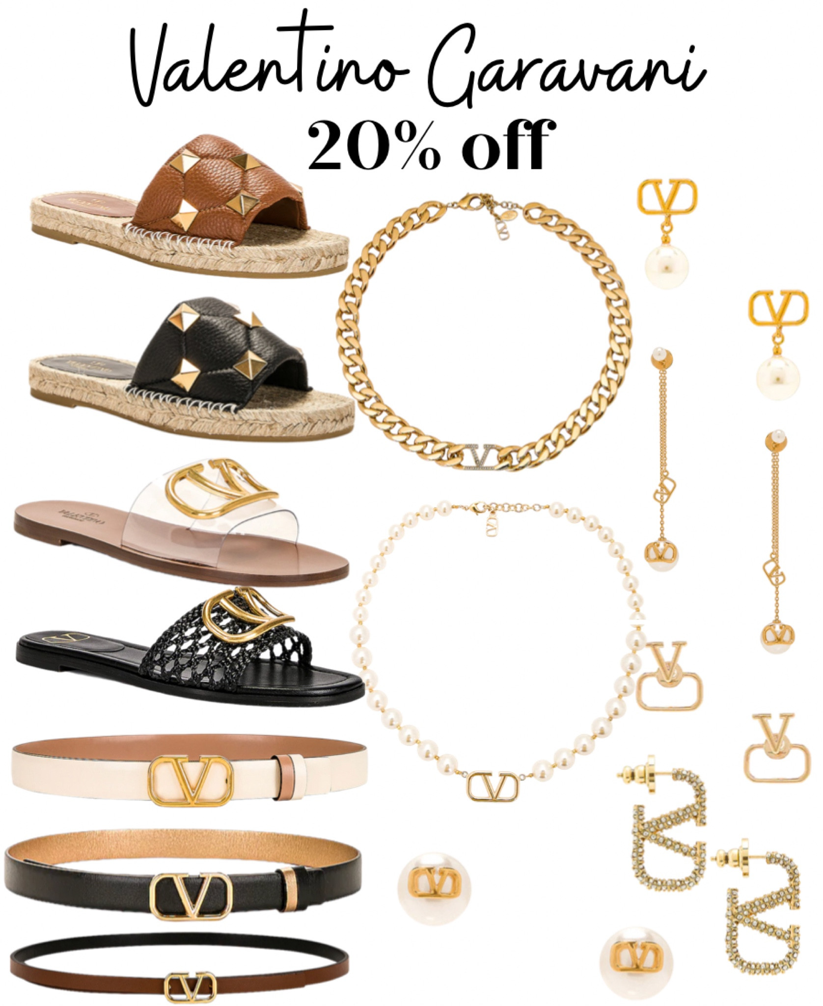 SALE ALERT! 

FWRD one day anniversary sale! Entire site 20% off using code: anniversary

My top picks for Valentino sandals, jewelry, & belts 🤍

#LTKSale #LTKsalealert #LTKFind