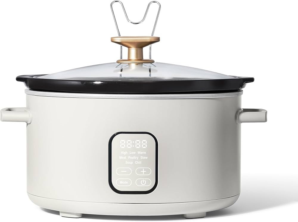 COOLHOME 6 Quart Programmable Slow Cooker, White Icing by Drew Barrymore (White Icing) | Amazon (US)