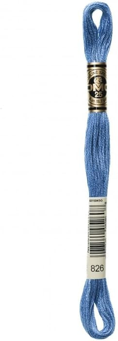 DMC Stranded Cotton Embroidery Thread 826 - per Skein | Amazon (US)