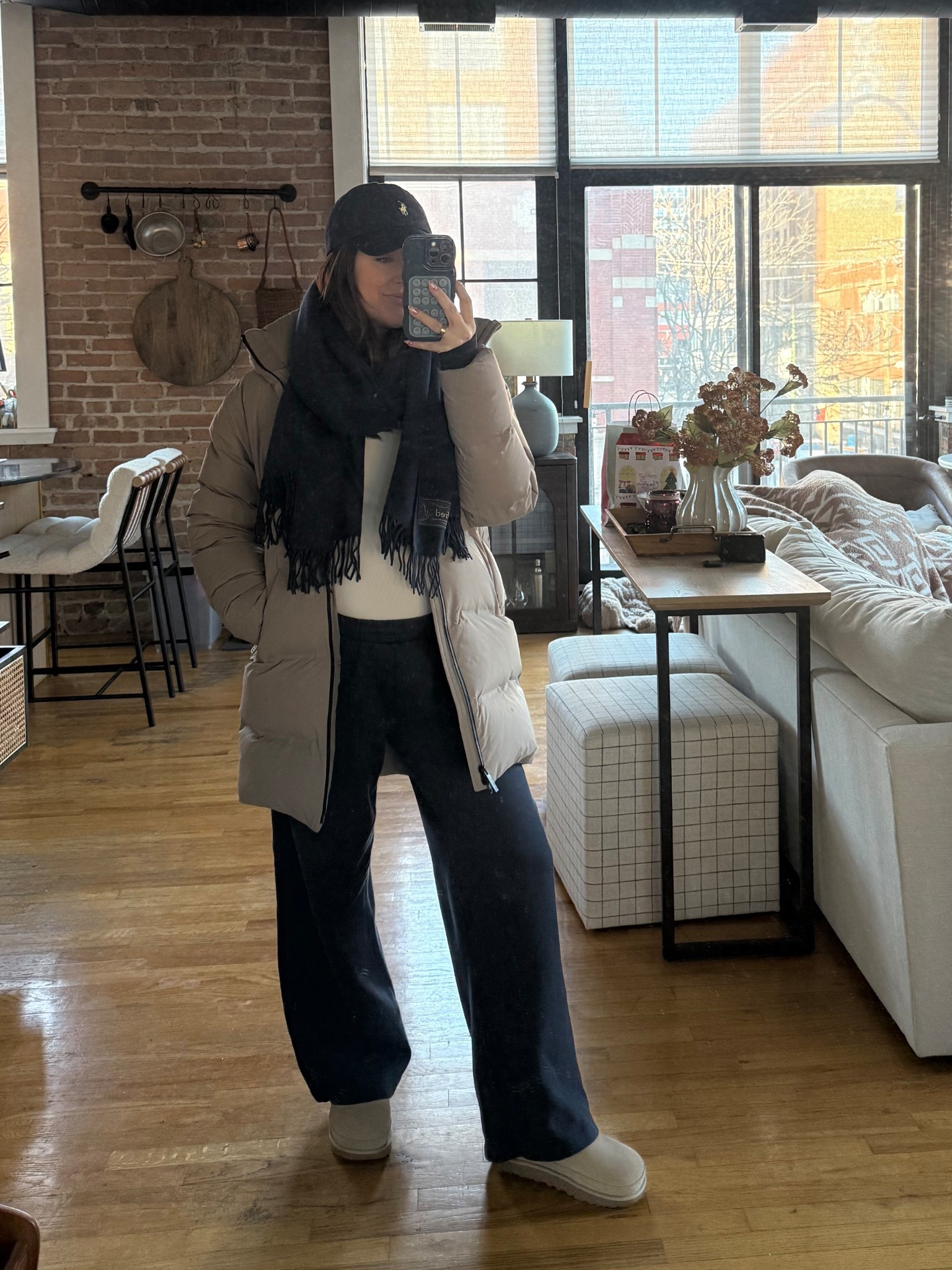 Old navy sweats I’ve been living in (sized up 1 for the bump) + one of my favorite old navy layering long sleeve tees that’s super stretchy! Wearing a small in the super puff 

#LTKdayinmylife #LTKBump