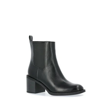 Time and True Women's Faux Leather Chelsea Boots | Walmart (US)