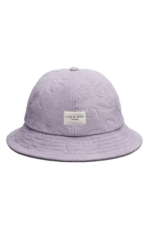rag & bone Addison Twist Terry Cloth Bucket Hat in Lilac at Nordstrom, Size Small | Nordstrom
