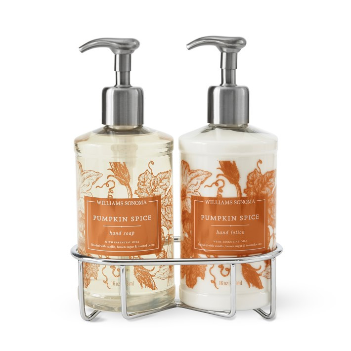 Williams Sonoma Pumpkin Spice Hand Soap & Lotion 3-Piece Set | Williams-Sonoma
