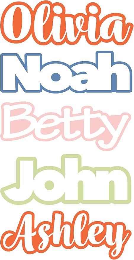 Custom Name Stickers, Personalized Vinyl Lettering Name Decals for Bottles | Amazon (US)