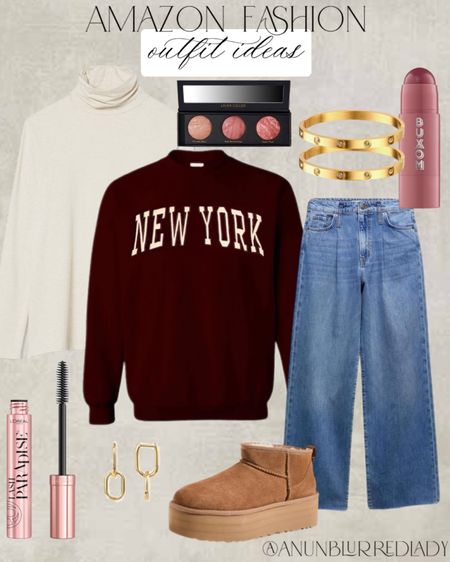 Amazon Casual winter outfit idea! Easy layers for everyday! #Founditonamazon #amazonfashion #inspire #womensstyle Amazon fashion outfit inspiration 

#LTKstyletip #LTKSeasonal #LTKsalealert