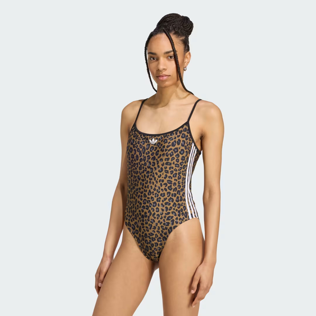 adidas Leopard Swimsuit Bronze Strata 8 Womens | adidas (US)