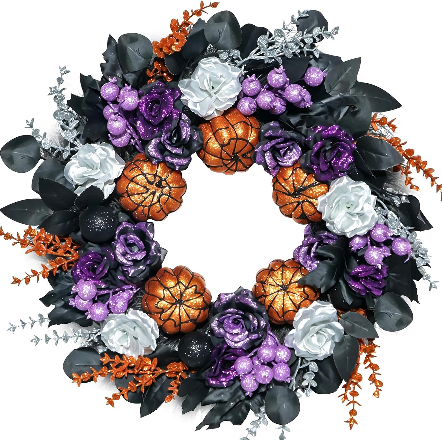 24Inch Halloween Wreaths for Front Door Fall Wreath for Home Decor | Amazon (US)