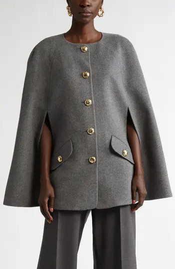 Virgin Wool & Cashmere Cape Coat | Nordstrom