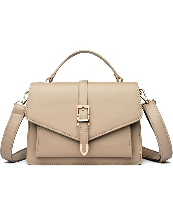 Travistar Crossbody Bags for Women - Small Cross Body Purse Leather Top-handle Handbags Trendy Sh... | Amazon (US)