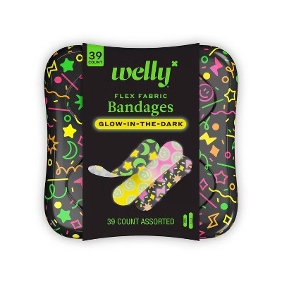 Welly Glow-in-the-Dark Bandages - 39ct | Target