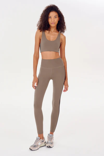 Ella High Waist Airweight 7/8 - Lentil/Black | SPLITS59 | Splits59.com