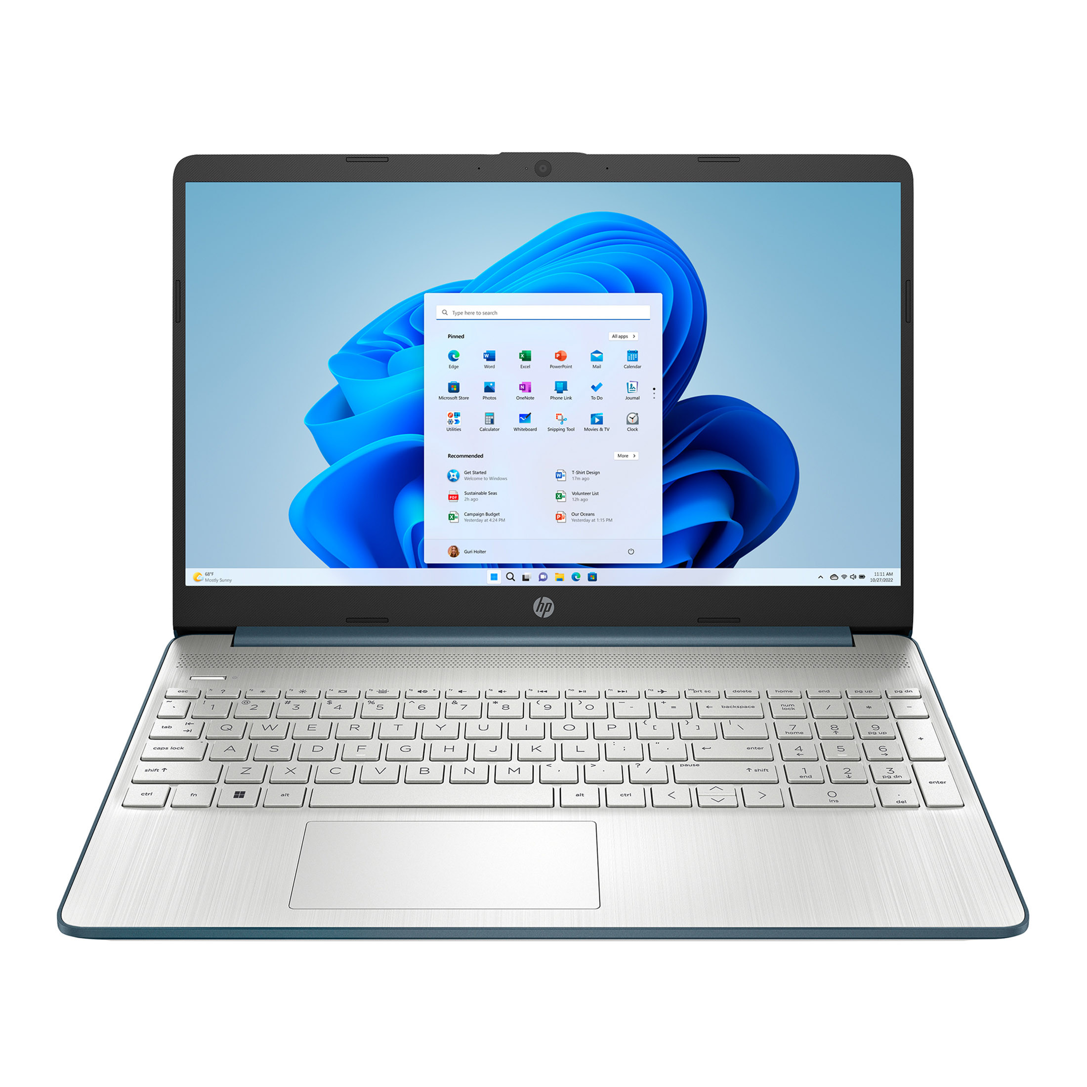 HP 15.6 inch Windows Laptop Intel Core i5-1235U 8GB RAM 256GB SSD Spruce Blue | Walmart (US)