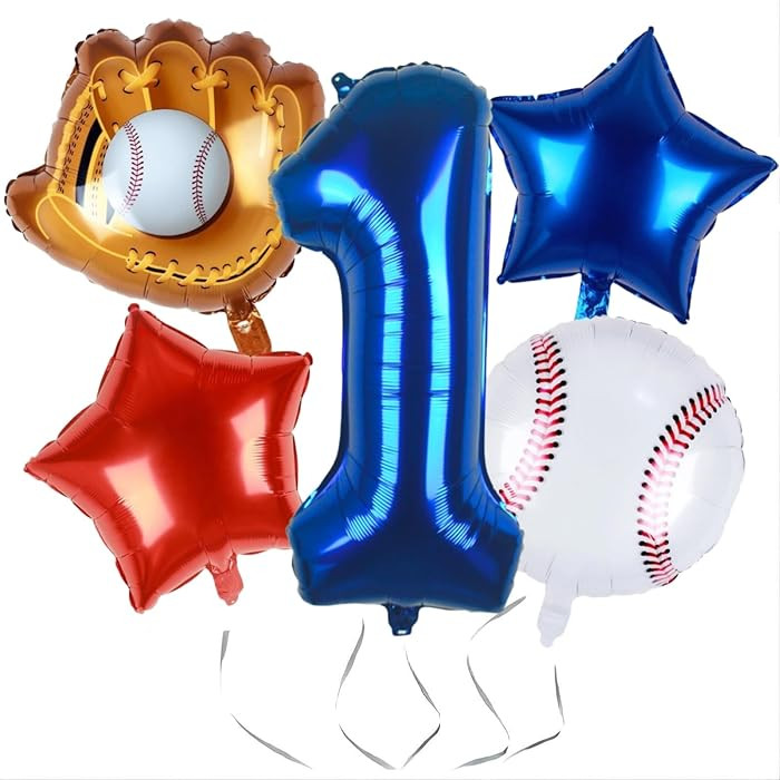 Baseball Balloons 1st Birthday Decorations for Boy | Rookie of the Year First Birthday Decoration... | Amazon (US)