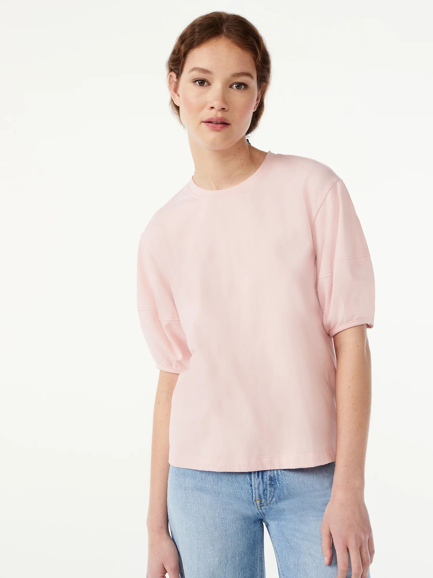 Free Assembly Women's Tie Back Top with Balloon Sleeves | Walmart (US)