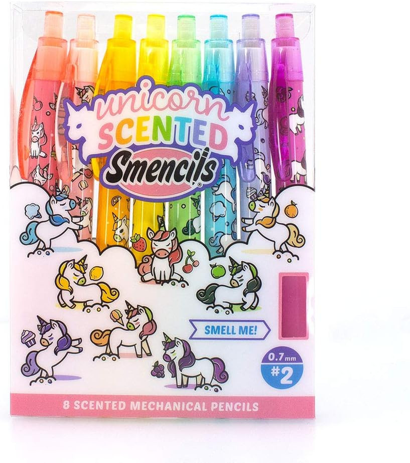 Mechanical Smencils - Patented Gourmet Scented Mechanical Pencils, 8 Count, Medium Point (0.7mm) (Unicorn) - Smelly Cute Fun School Supplies for Kids | Amazon (US)