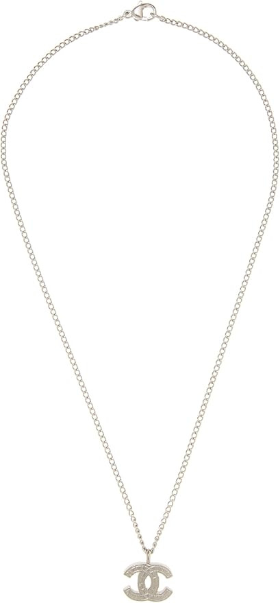 Amazon.com: Chanel, Pre-Loved Silver 'CC' Necklace Small, Silver : Luxury Stores | Amazon (US)