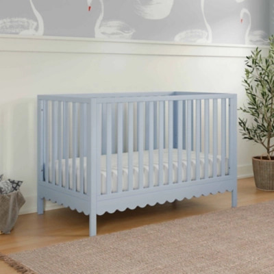 daVinci Sammy Scallop 4-in-1 Convertible Crib, Powder Blue | Ashley Homestore