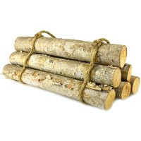 Natural Birch Wood Roped Log Bundle, 18-Inch, 6-Count | Etsy (US)