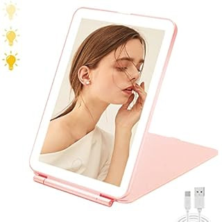 Mecion Makeup Mirror with 10X Magnifying Mirror, Vanity Mirror with 80 LED Lights, Compact LED Mi... | Amazon (US)