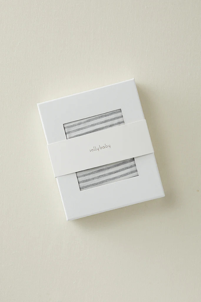 WRAP - NATURAL & GREY STRIPE | Solly Baby