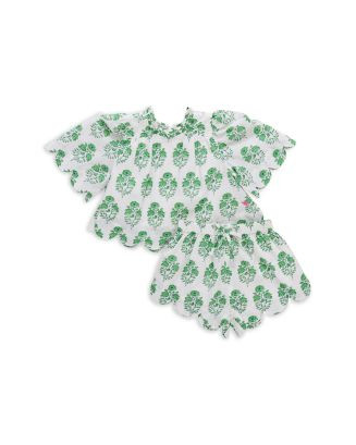Girls' Misha Scalloped Top & Shorts Set - Little Kid | Bloomingdale's (US)
