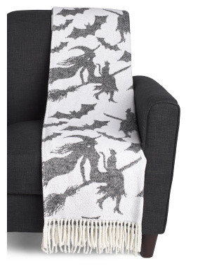 Made In Portugal Bats Witches And Cats Throw | Global Home | Marshalls | Marshalls