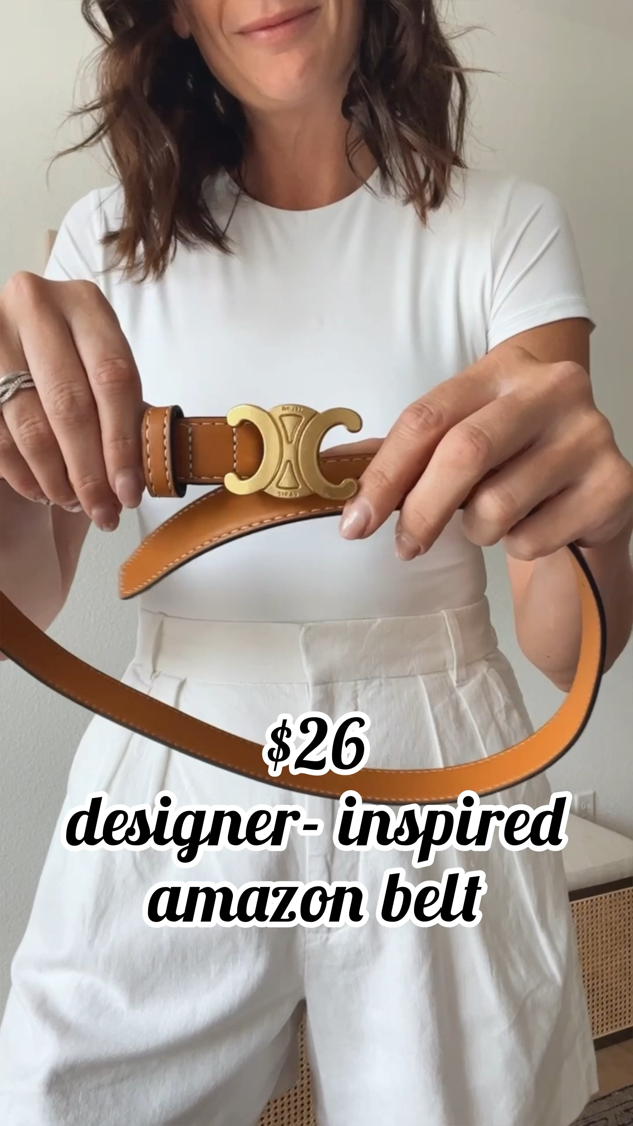 VLogo leather belt curated on LTK