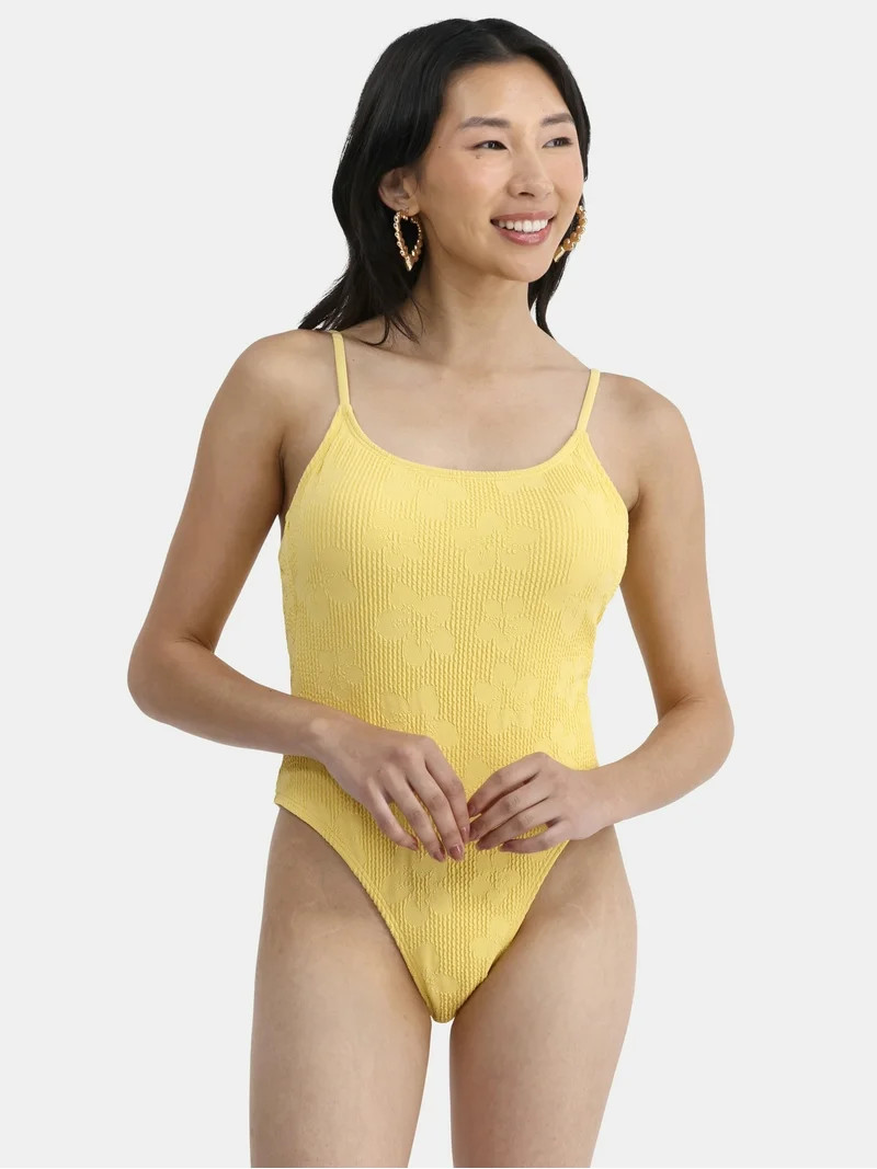 No Boundaries Women's Hibiscus One Piece Monokini, Sizes XXS-XL | Walmart (US)