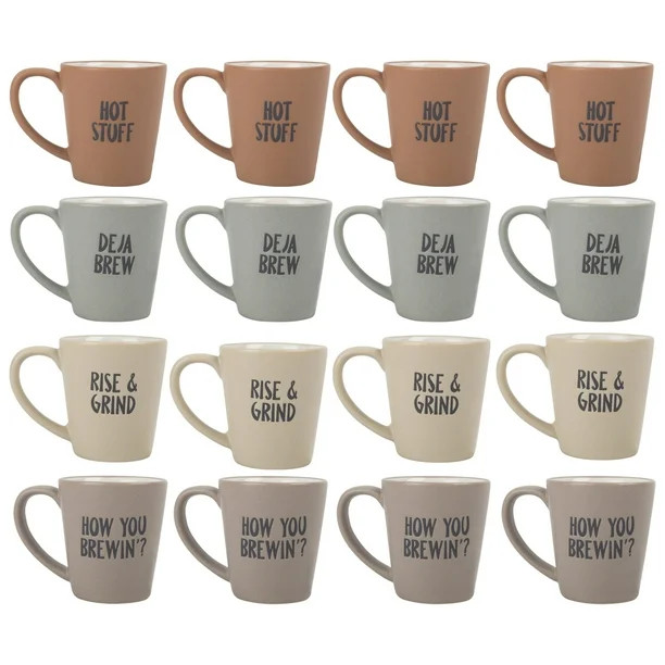 3 fl oz. Assortd Stoneware Espresso Mugs | Walmart (US)