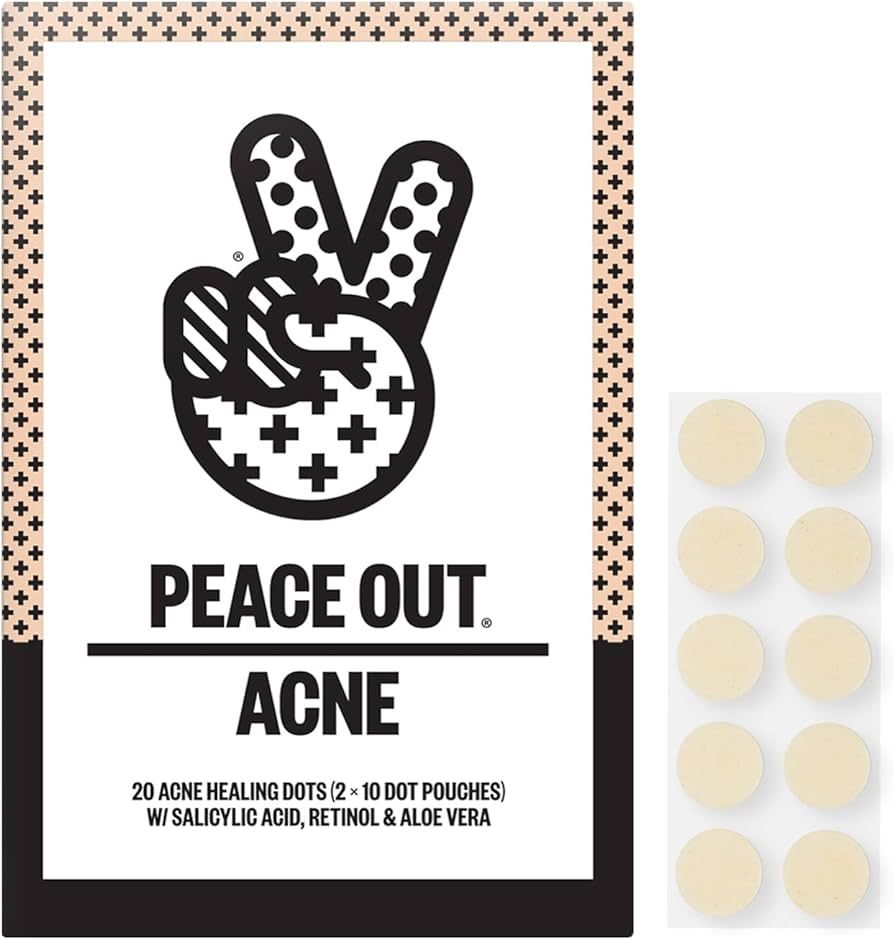 Peace Out Skincare Pimple Patch. Hydrocolloid Pimple Patches with Salicylic Acid and Vitamin A to... | Amazon (US)