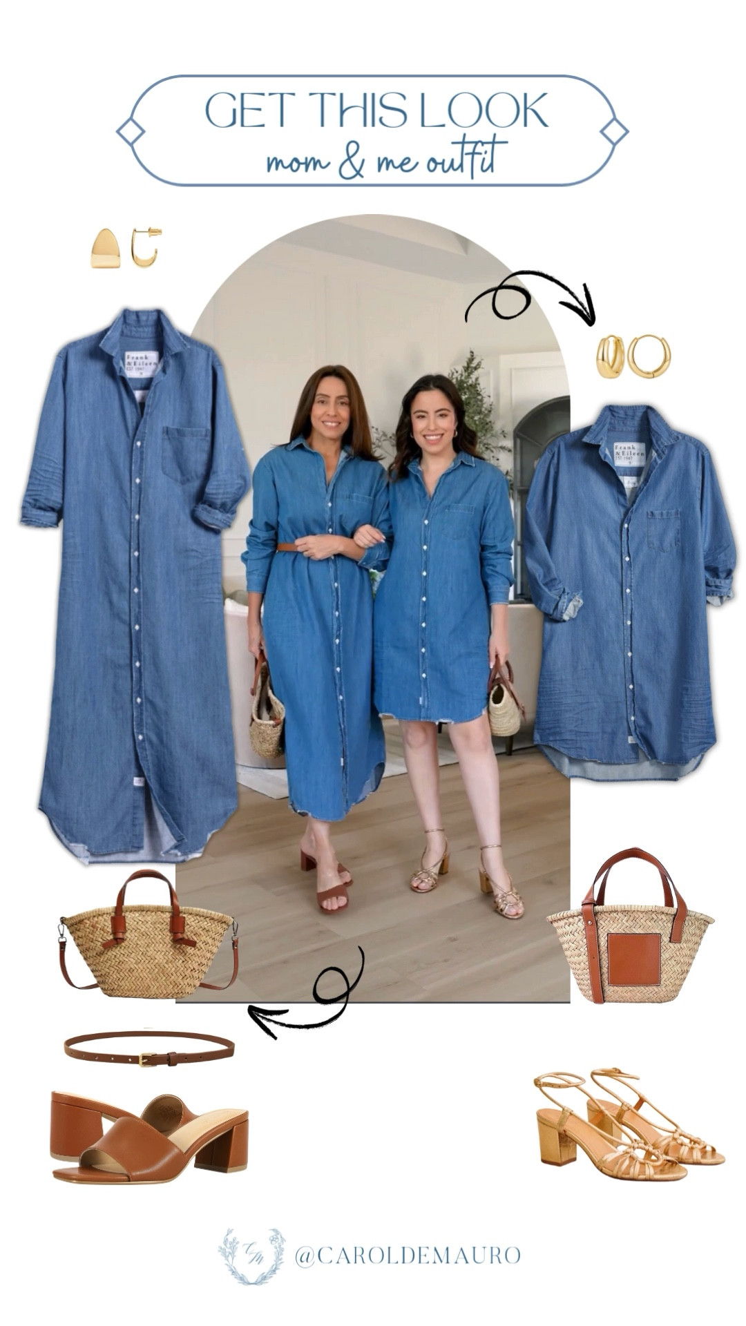 Because every day is a runway when you're matching with your bestie (aka, your mom!), especially this Mother's Day. Get this adorable look from these chambray dresses that we absolutely love and just accessorize with your chosen bags, earrings, and chic heels.
#denimdress #mothersdayoutfit #brunchlook #wardroberefresh

#LTKSeasonal #LTKStyleTip #LTKU